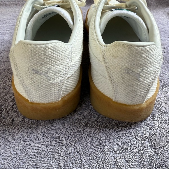 Puma Off White Canvas Men’s Sneakers Gum Sole - Picture 8 of 9